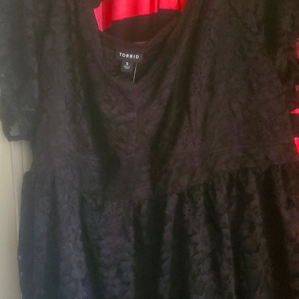 Torrid size 3 lace baby doll top
